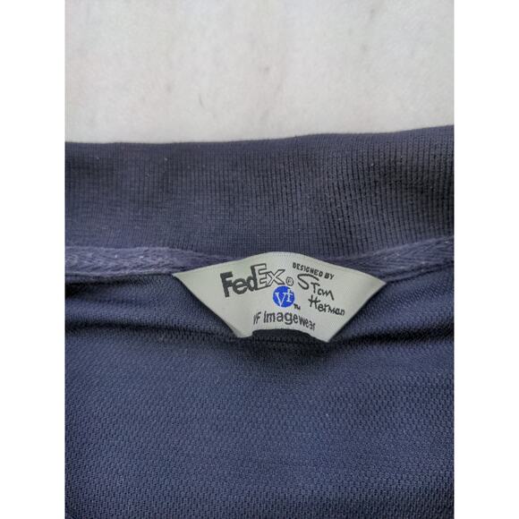 FedEx Federal Express VF Imagewear Employee Uniform Shirt Size XL Black - Picture 7 of 9